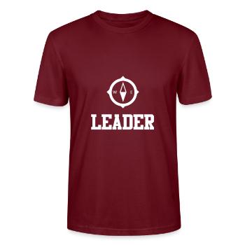 Campfire boy scouts - Stanley/Stella CRAFTER Unisex Organic T-Shirt - burgundy - Front - Alina (178cm) & Michal (187cm)