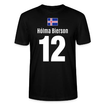 Bier saufen Sauftour Party besaufen Malle Island - Stanley/Stella Unisex Bio-T-Shirt CRAFTER - Schwarz - Vorne - Alina (178cm) & Michal (187cm)