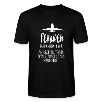 Travel Urlaub - Stanley/Stella Unisex Bio-T-Shirt CRAFTER - Schwarz - Vorne - Alina (178cm) & Michal (187cm)