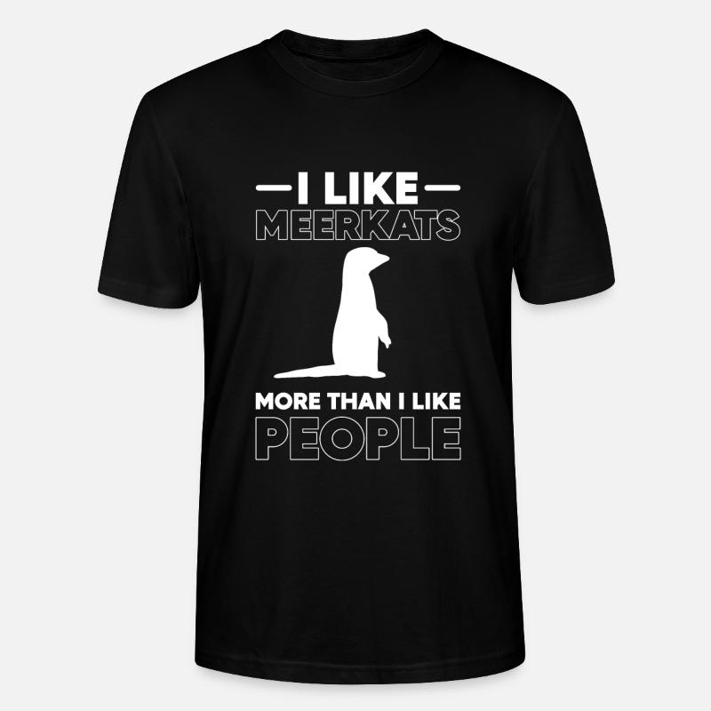 Erdmännchen - Stanley/Stella Unisex Bio-T-Shirt CRAFTER - Schwarz