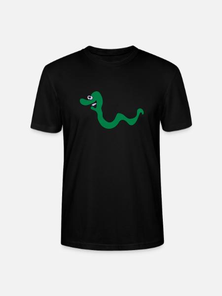 wormy - Stanley/Stella CRAFTER Unisex Organic T-Shirt - black