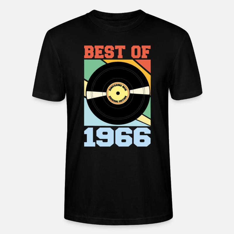 Le meilleur de 1966 - T-shirt bio CRAFTER Stanley Stella Unisexe - noir