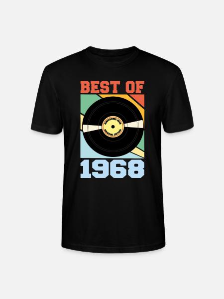 Lo mejor de 1968 - Camiseta unisex ecológica CRAFTER de Stanley/Stella - negro