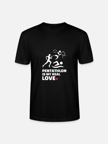 I love pentathlon - Stanley/Stella CRAFTER Unisex Organic T-Shirt - black