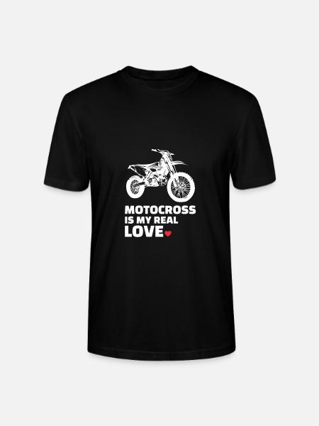 I love motocross - Stanley/Stella CRAFTER Unisex Organic T-Shirt - black