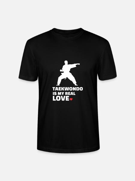 I love Taekwondo - Stanley/Stella CRAFTER Unisex Organic T-Shirt - black