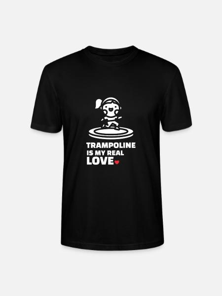 I love trampoline - Stanley/Stella CRAFTER Unisex Organic T-Shirt - black