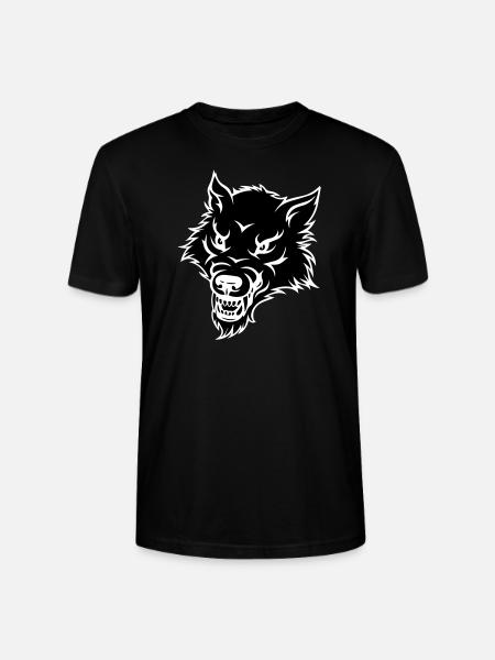 wolf - Stanley/Stella CRAFTER Unisex Organic T-Shirt - black