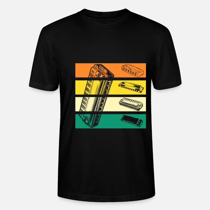 Harmonica Harmonica - Stanley/Stella CRAFTER Unisex Organic T-Shirt - black