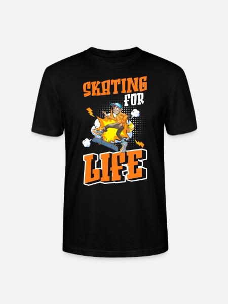 Comic Cartoon Nerd - Stanley/Stella CRAFTER Unisex Organic T-Shirt - black