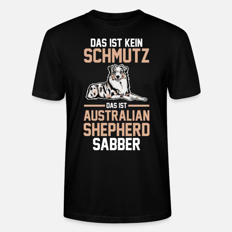 Hund Australian Shepherd - Stanley/Stella Unisex Bio-T-Shirt CRAFTER - Schwarz