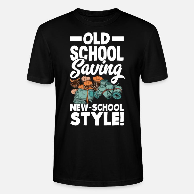 Old-School Saving New-School Style - T-shirt bio CRAFTER Stanley Stella Unisexe - noir