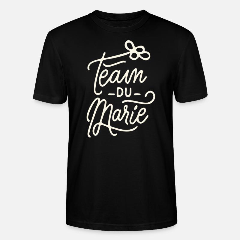 Team du Marié - T-shirt bio CRAFTER Stanley Stella Unisexe - noir