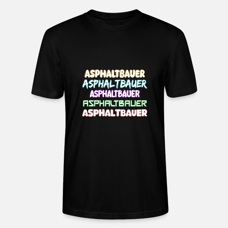 Constructeur d’asphalte comme métier - T-shirt bio CRAFTER Stanley Stella Unisexe - noir
