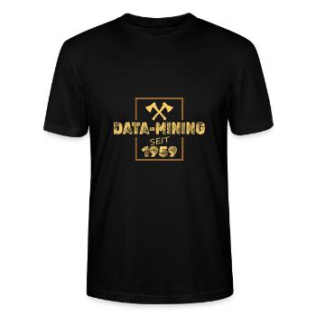 Data 1959 - Stanley/Stella Unisex Bio-T-Shirt CRAFTER - Schwarz - Vorne - Alina (178cm) & Michal (187cm)