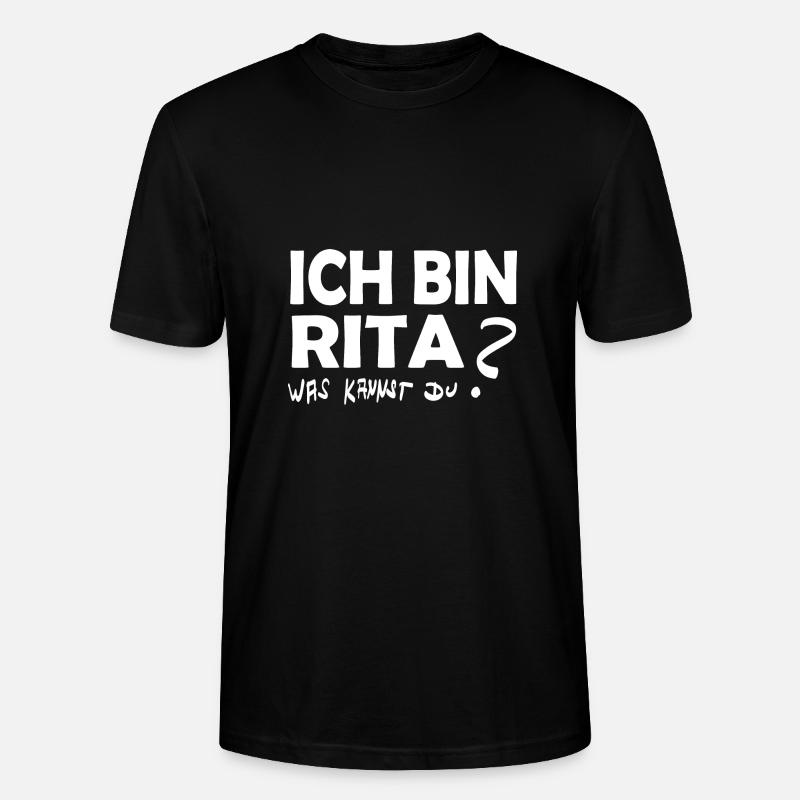 First name rita - Stanley/Stella CRAFTER Unisex Organic T-Shirt - black