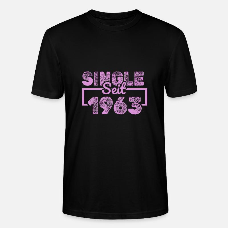 Single 1963 - Stanley/Stella Unisex Bio-T-Shirt CRAFTER - Schwarz