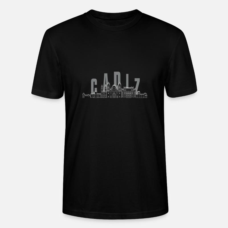 Cádiz Skyline - Stanley/Stella Unisex Bio-T-Shirt CRAFTER - Schwarz