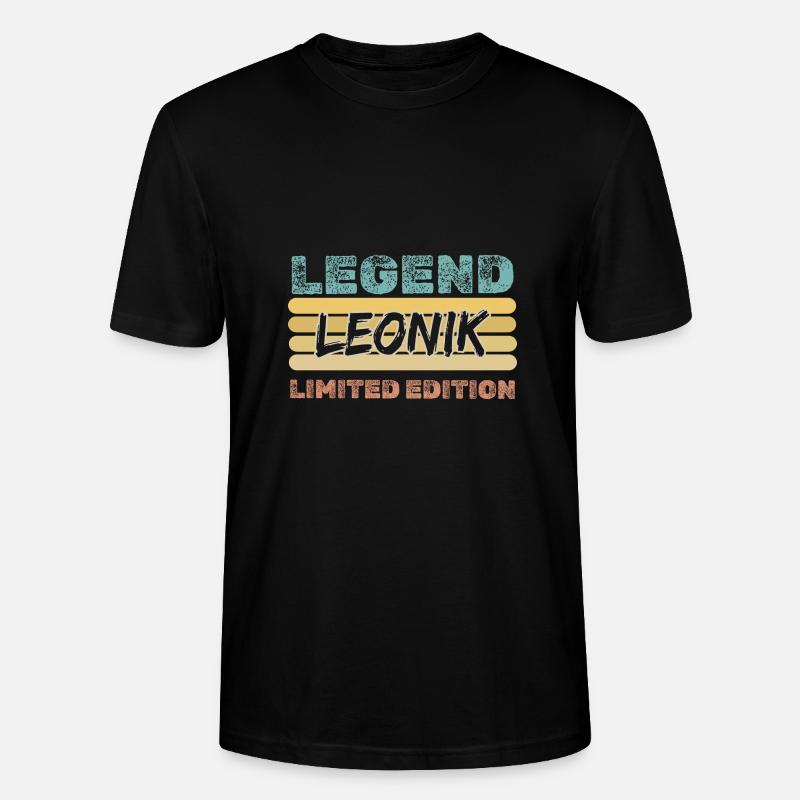 Leonik - Stanley/Stella Unisex Bio-T-Shirt CRAFTER - Schwarz