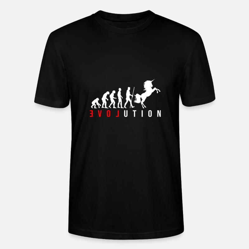 Evolution Licorne - T-shirt bio CRAFTER Stanley Stella Unisexe - noir