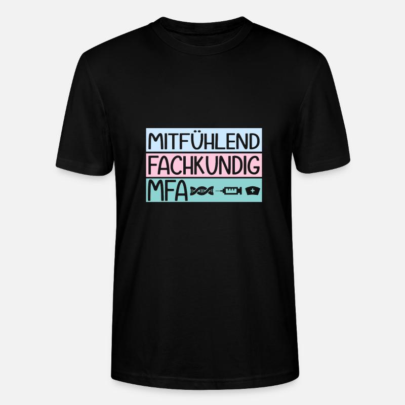 Assistant médical expert MFA - T-shirt bio CRAFTER Stanley Stella Unisexe - noir