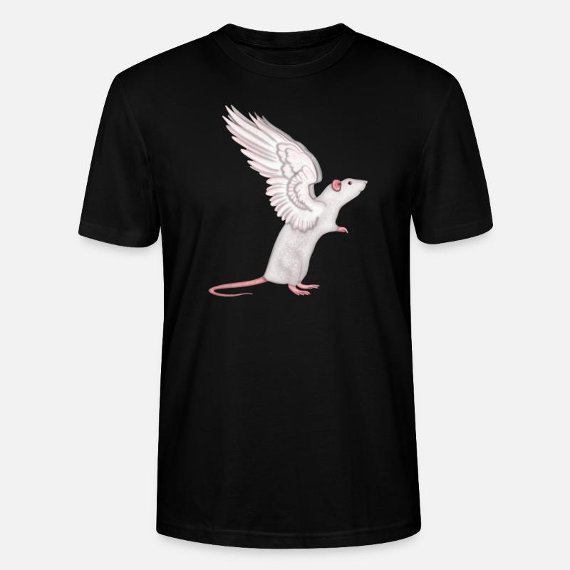 Ratte Engel - Stanley/Stella Unisex Bio-T-Shirt CRAFTER - Schwarz