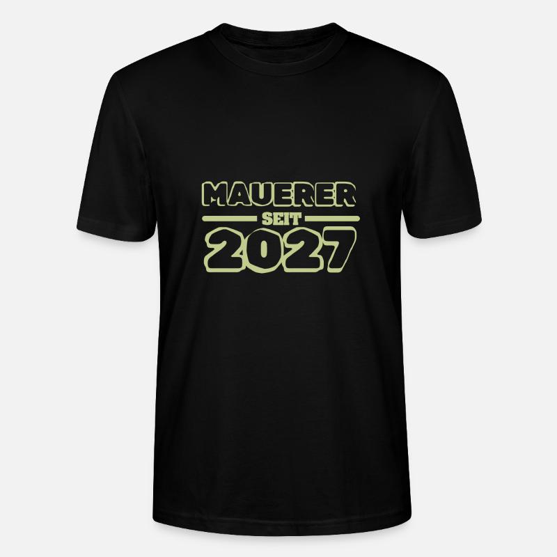 Bricklayer 2027 - Stanley/Stella CRAFTER Unisex Organic T-Shirt - black