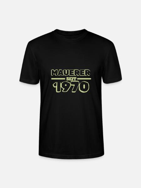 Master mason 1970 - Stanley/Stella CRAFTER Unisex Organic T-Shirt - black