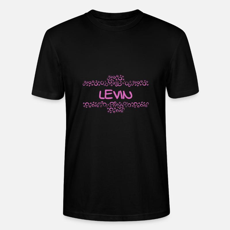 Gift for Levin - Stanley/Stella CRAFTER Unisex Organic T-Shirt - black