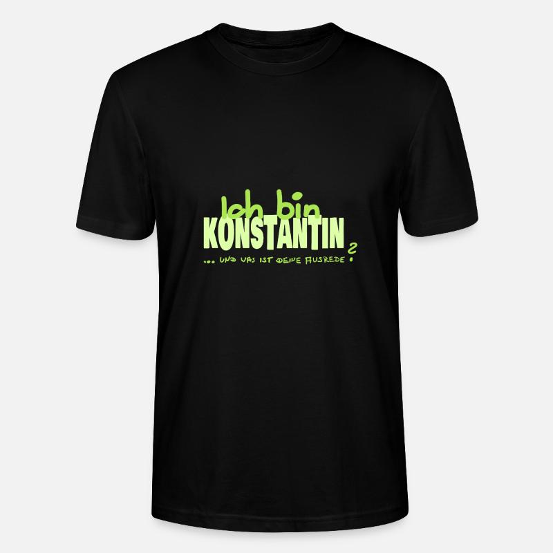Konstantin Konstantin - Stanley/Stella Unisex Bio-T-Shirt CRAFTER - Schwarz