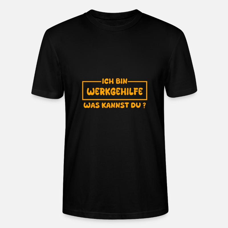Beruf Werkgehilfe - Stanley/Stella Unisex Bio-T-Shirt CRAFTER - Schwarz