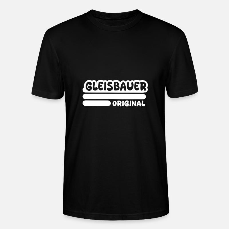 Gleisbauer als Beruf - Stanley/Stella Unisex Bio-T-Shirt CRAFTER - Schwarz