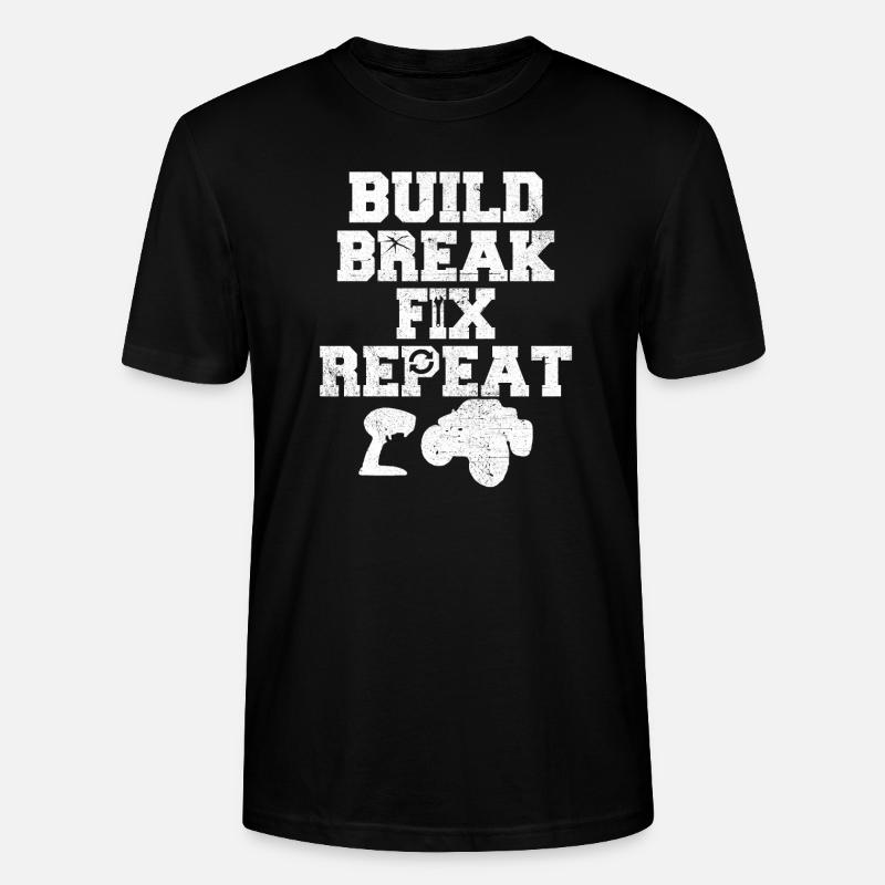RC remotely controlled - Stanley/Stella CRAFTER Unisex Organic T-Shirt - black