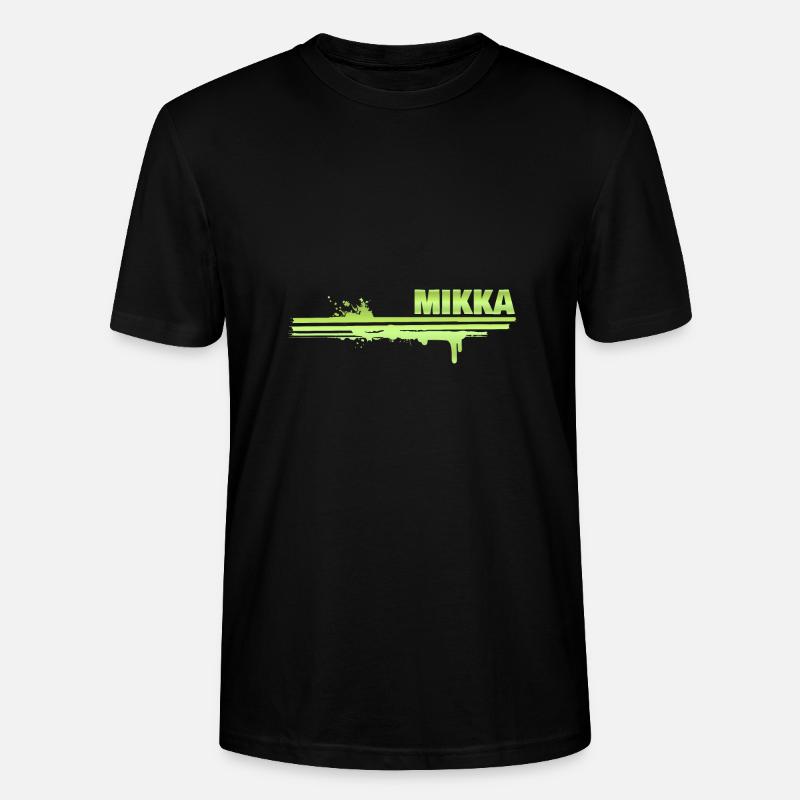 Mikka als Farbklecks - Stanley/Stella Unisex Bio-T-Shirt CRAFTER - Schwarz