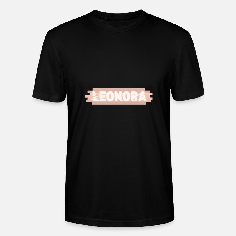 Prénom Leonora - T-shirt bio CRAFTER Stanley Stella Unisexe - noir