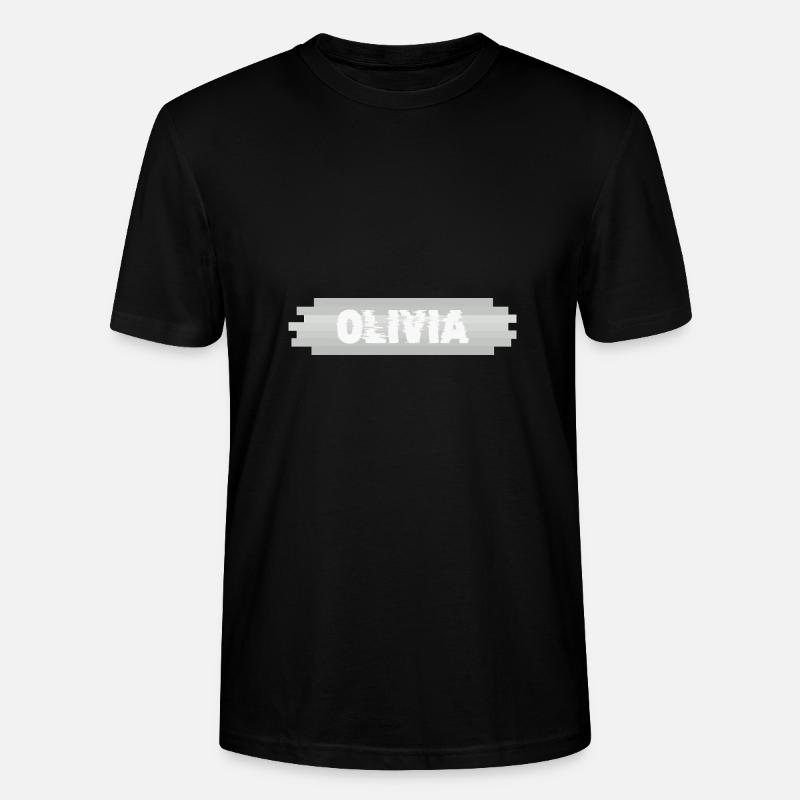 Olivia als Name - Stanley/Stella Unisex Bio-T-Shirt CRAFTER - Schwarz