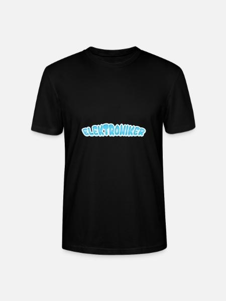 Electronics technician as electronics technician - Stanley/Stella CRAFTER Unisex Organic T-Shirt - black