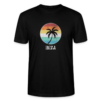 Ibiza - Stanley/Stella Unisex Bio-T-Shirt CRAFTER - Schwarz - Vorne - Alina (178cm) & Michal (187cm)