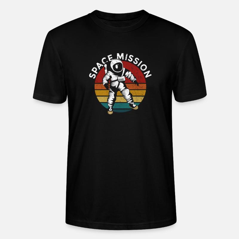 Astronaute Mission spatiale Raumfahrt - T-shirt bio CRAFTER Stanley Stella Unisexe - noir