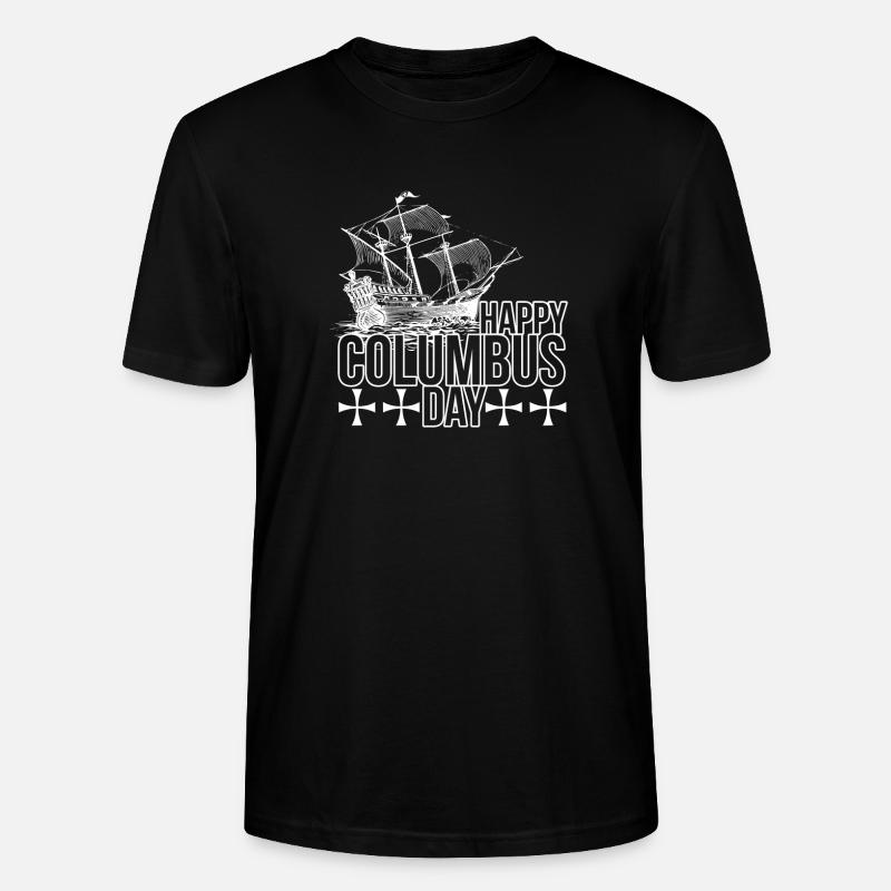Columbus Day - Stanley/Stella Unisex Bio-T-Shirt CRAFTER - Schwarz