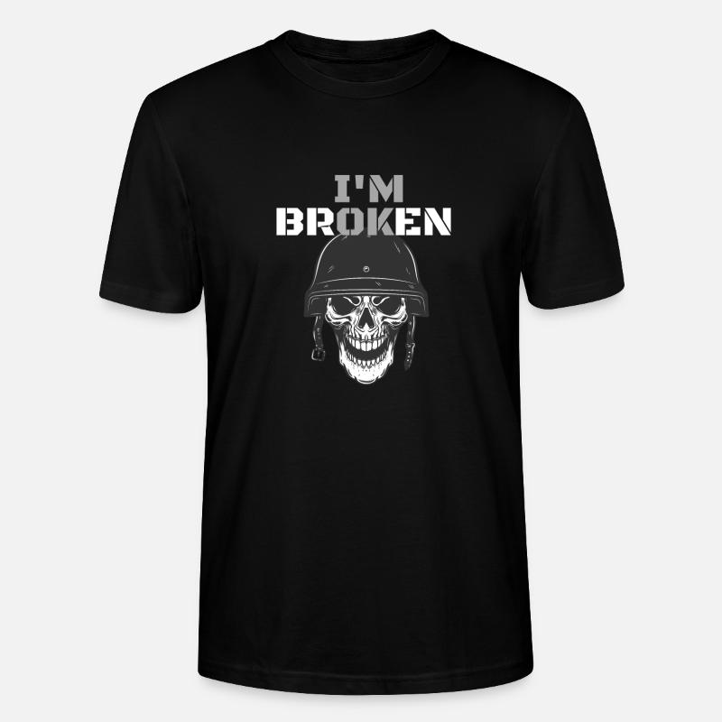 I am Broken - Stanley/Stella Unisex Bio-T-Shirt CRAFTER - Schwarz