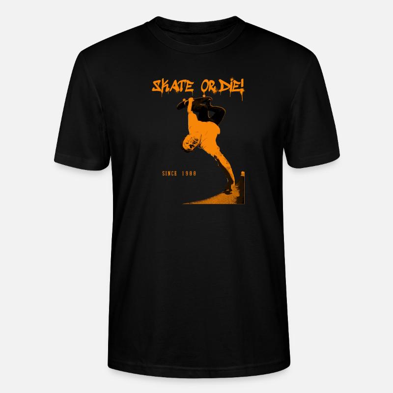 Patiner ou mourir - T-shirt bio CRAFTER Stanley Stella Unisexe - noir