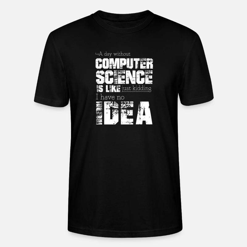 Computer science - Stanley/Stella CRAFTER Unisex Organic T-Shirt - black