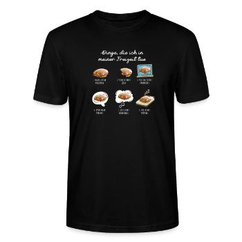 Döner Freizeit Döner Liebhaber - Stanley/Stella Unisex Bio-T-Shirt CRAFTER - Schwarz - Vorne - Alina (178cm) & Michal (187cm)