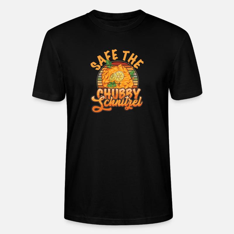 Safe the Chubby Schnitzel - Stanley/Stella Unisex Bio-T-Shirt CRAFTER - Schwarz