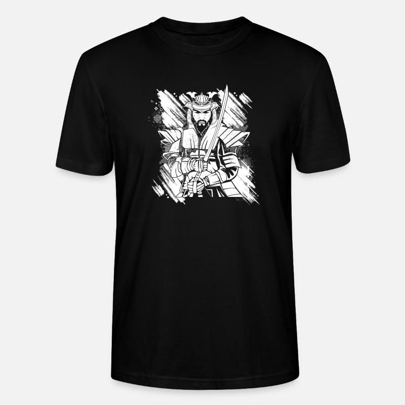 Japanese Samurai Warrior - Stanley/Stella Unisex Bio-T-Shirt CRAFTER - Schwarz