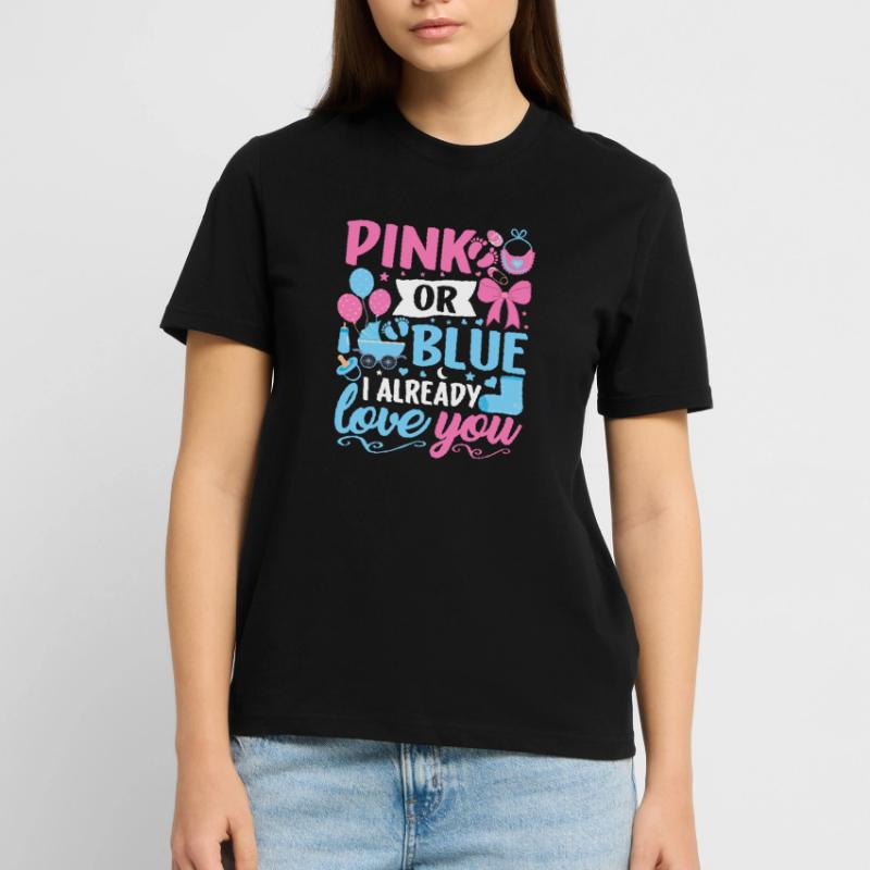 Rosa oder Blau Ich liebe dich schon Junge oder Mädchen Stanley/Stella Unisex Bio-T-Shirt CRAFTER