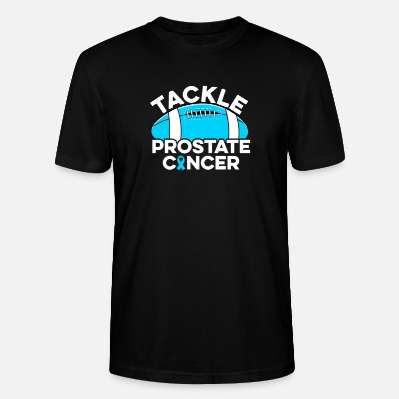 Prostatakrebs bekämpfen Fußball Prostatakrebs - Stanley/Stella Unisex Bio-T-Shirt CRAFTER - Schwarz