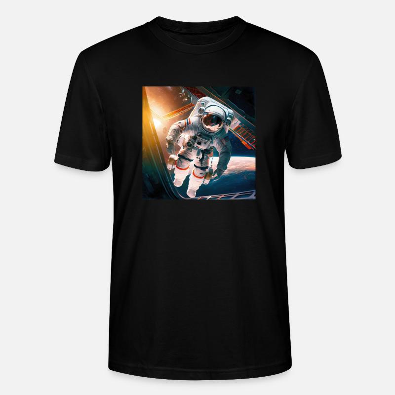 Astronaut Cosmonaut Sci-Fi character - Stanley/Stella Unisex Bio-T-Shirt CRAFTER - Schwarz