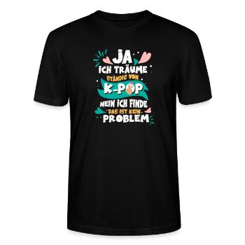 K-Pop Träume Koreapopmusik Südkorea Pop Mädchen - Stanley/Stella Unisex Bio-T-Shirt CRAFTER - Schwarz - Vorne - Alina (178cm) & Michal (187cm)